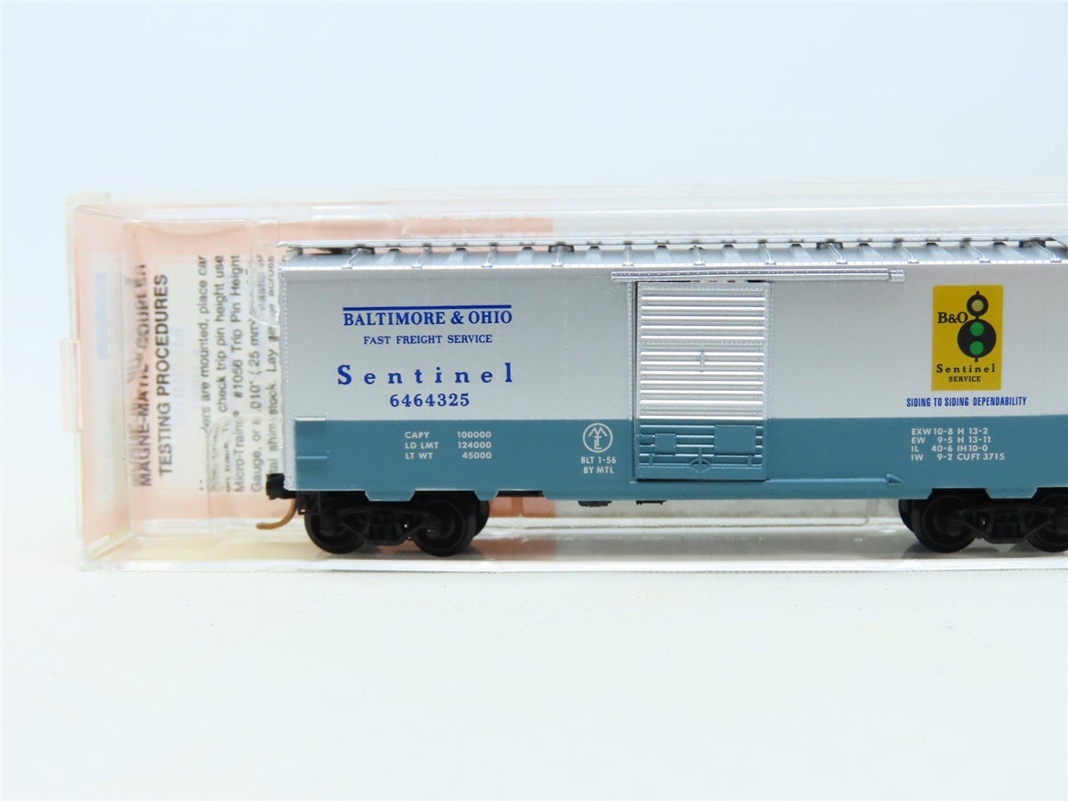 N Scale Micro-Trains MTL Lowell Smith 6464-325 B&amp;O Sentinel Boxcar #6464325