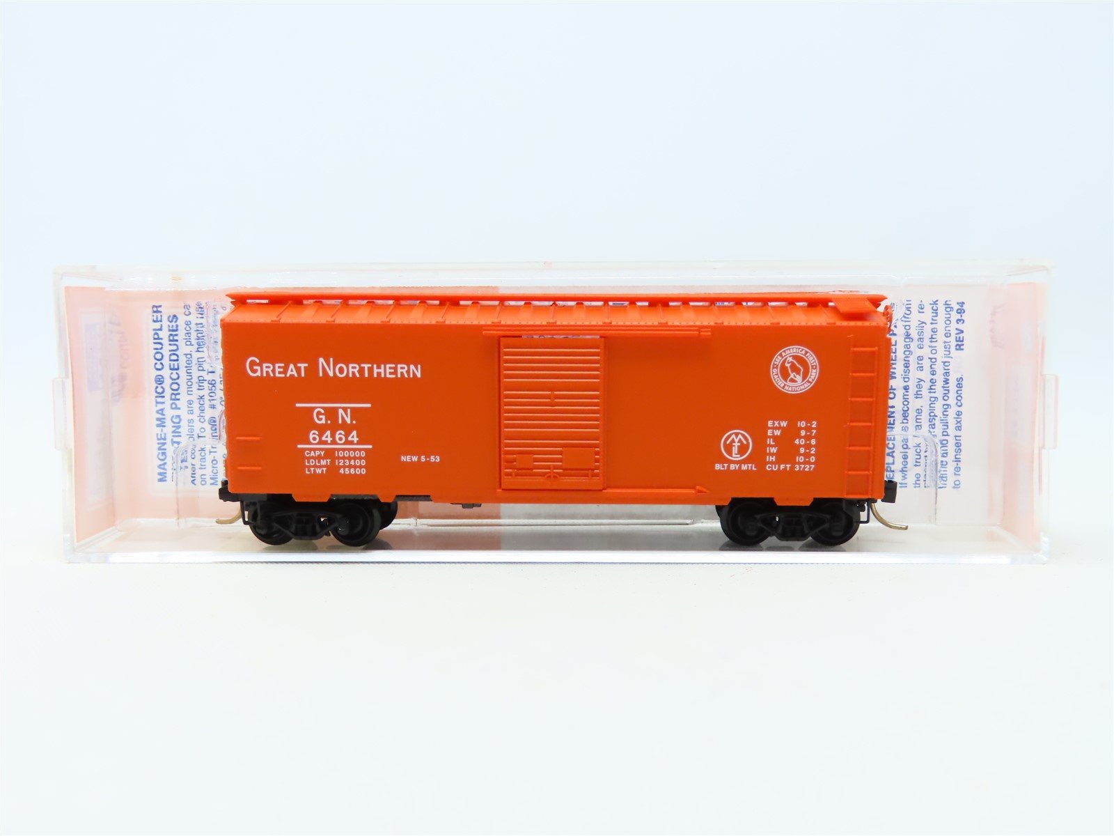 N Scale Micro-Trains MTL Lowell Smith 6464-25 GN Great Northern Boxcar #646425