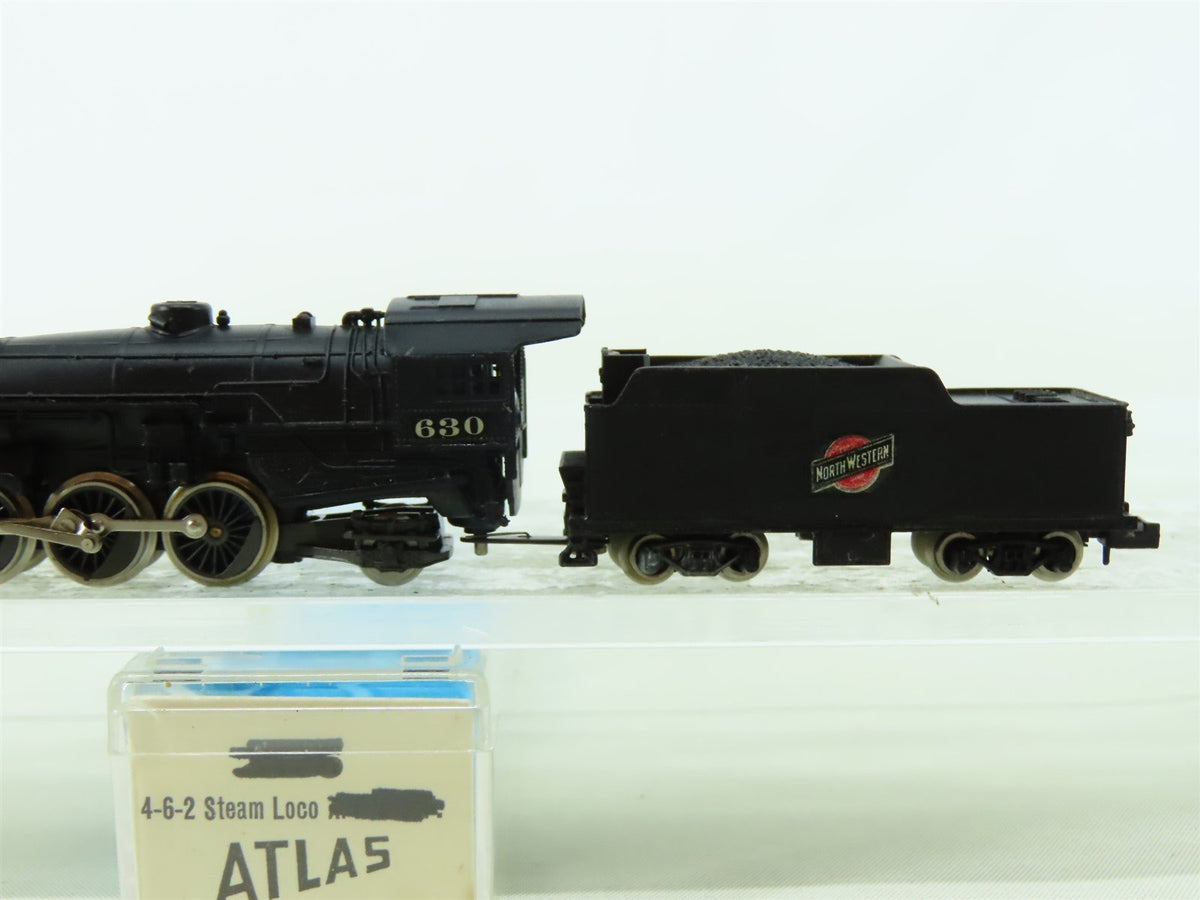 N Scale Atlas CNW Chicago &amp; North Western 4-6-2 Steam Locomotive #630 - Custom