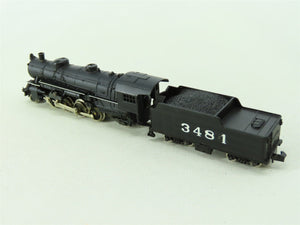 N Scale Atlas 2180 Unlettered 2-8-2 Mikado Steam Locomotive Custom Rd #3481
