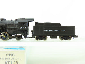 N Scale Atlas 2118 ACL Atlantic Coast Line 4-6-2 Steam Locomotive #1523