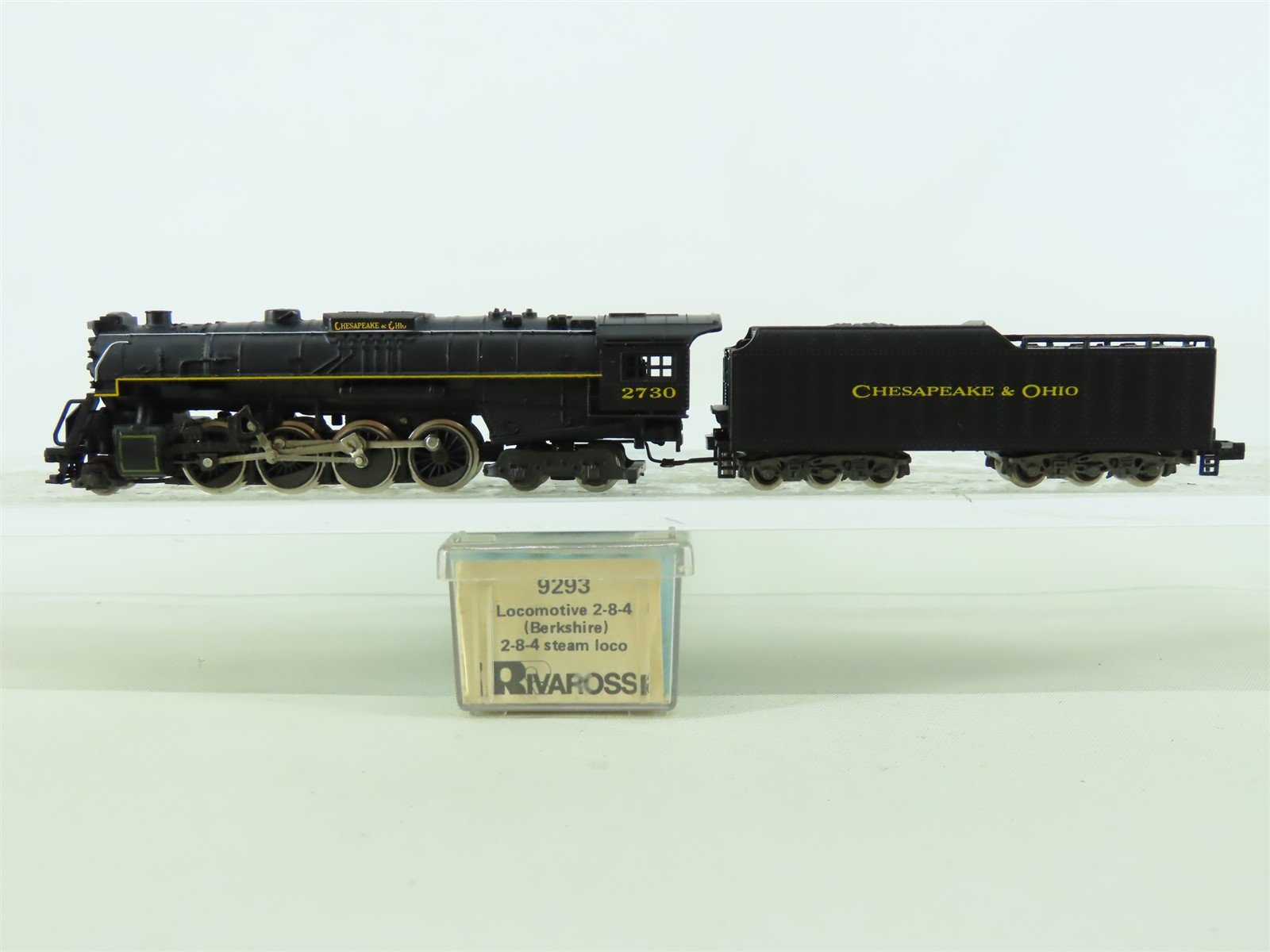 N Scale Rivarossi 9293 C&O Chesapeake & Ohio 2-8-4 Berkshire Steam #2730