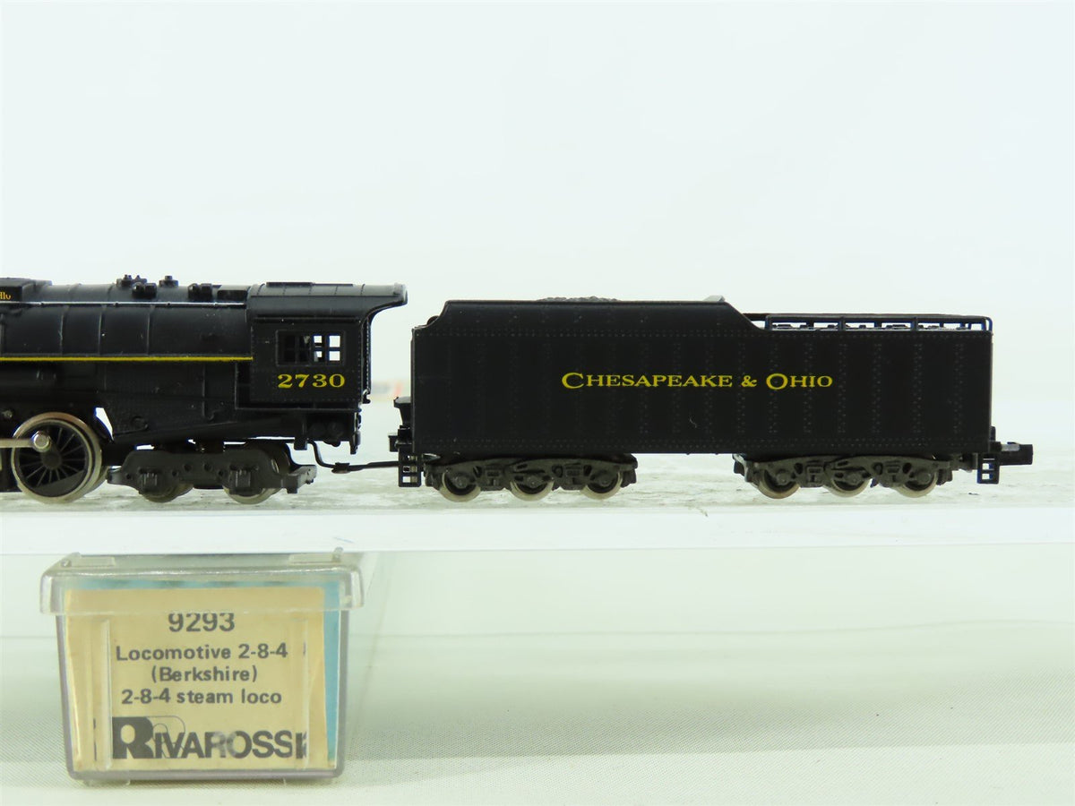 N Scale Rivarossi 9293 C&amp;O Chesapeake &amp; Ohio 2-8-4 Berkshire Steam #2730