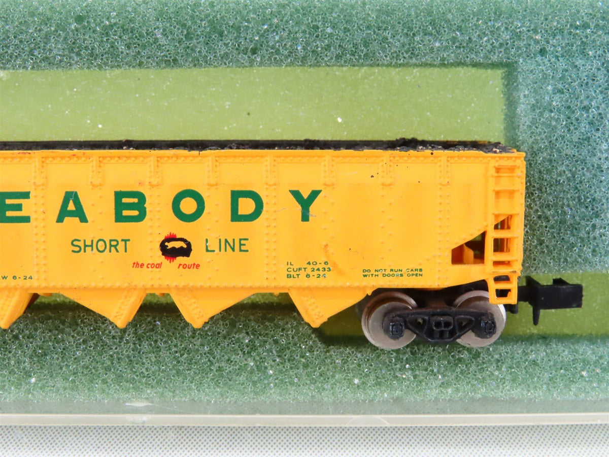 N Scale Con-Cor PSL Peabody Coal Company Short Line 60&#39; 4-Bay Hopper #6687