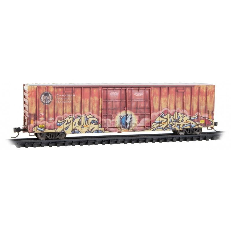 N Micro-Trains MTL 12345073 CP Canadian Pacific 60' Box Car #218309 - Weathered