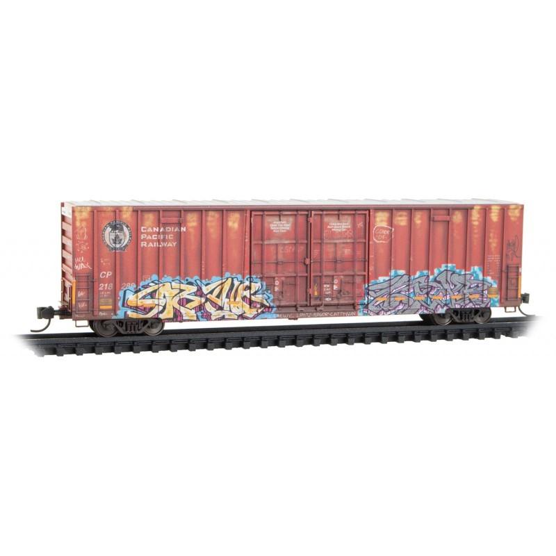 N Micro-Trains MTL 12344073 CP Canadian Pacific 60' Box Car #218288 - Weathered