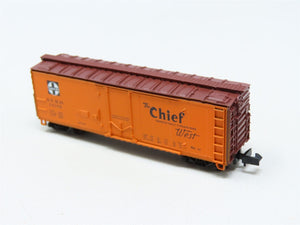 N Scale Con-Cor 001-008851 SFRD Santa Fe 'The Chief' 40' Reefer #35179