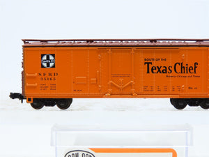 N Scale Con-Cor 001-008850 SFRD Santa Fe 'Texas Chief' 40' Steel Reefer #35165