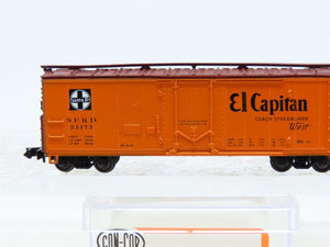 N Scale Con-Cor 0001-008851 SFRD Santa Fe 'El Capitan' 40' Steel Reefer #35173