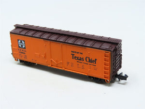 N Scale Con-Cor 0001-01052D SFRD Santa Fe 'Texas Chief' 40' Steel Reefer #11954