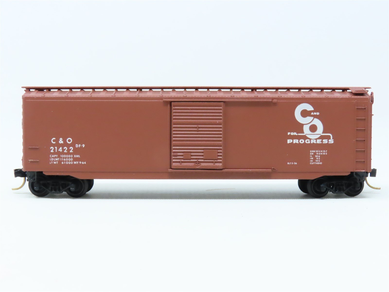 N Scale Kadee Micro-Trains MTL 31080 C&O Chesapeake & Ohio 50' Box Car #21422