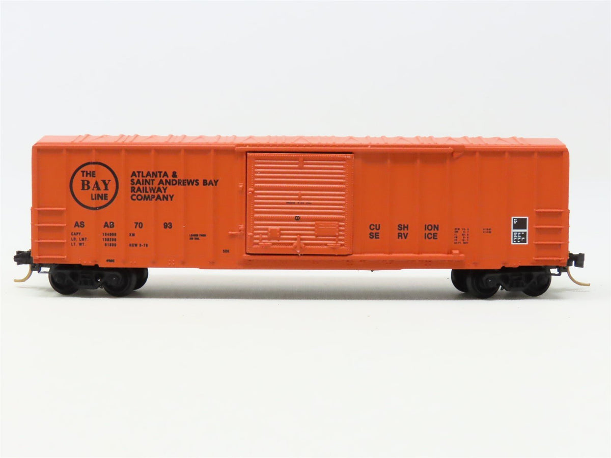 N Scale Kadee Micro-Trains MTL ASAB Atlanta &amp; St Andrews Bay Box Car #7093