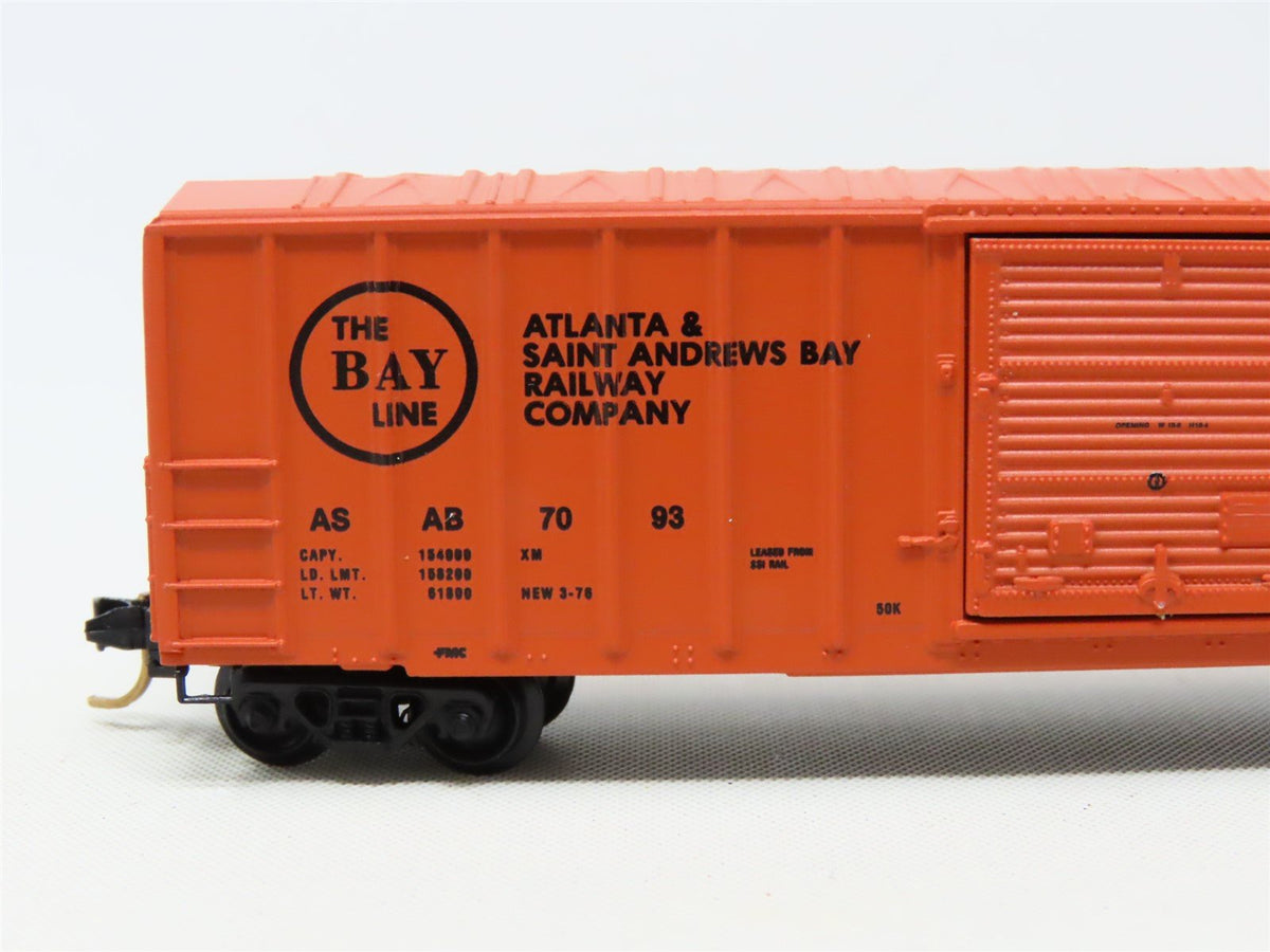 N Scale Kadee Micro-Trains MTL ASAB Atlanta &amp; St Andrews Bay Box Car #7093