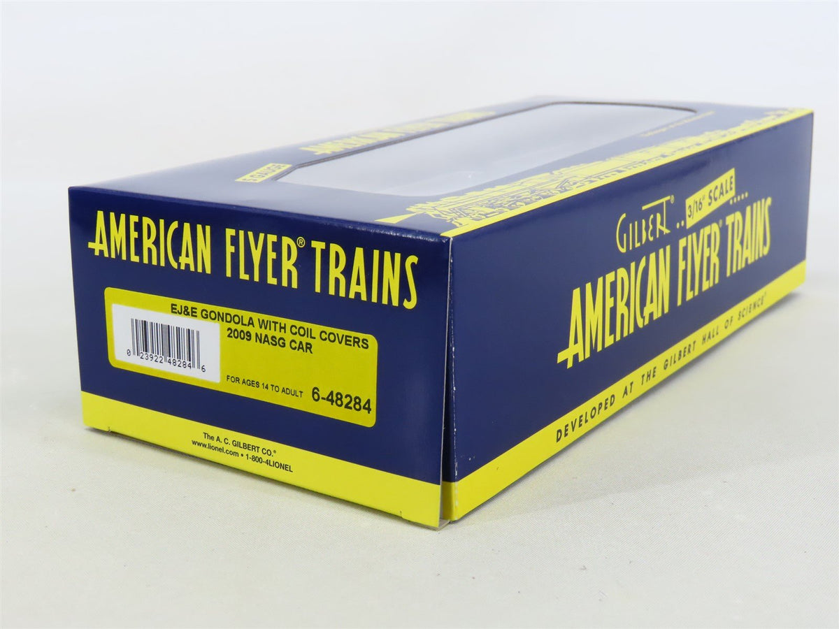 S Scale American Flyer #6-48284 2009 NASG Car EJ&amp;E Gondola w/ Coil Covers #2809