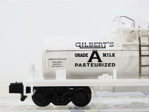 S Scale American Flyer #6-48239 TTOS 2005 Gilbert's Grade A Milk Tank Car