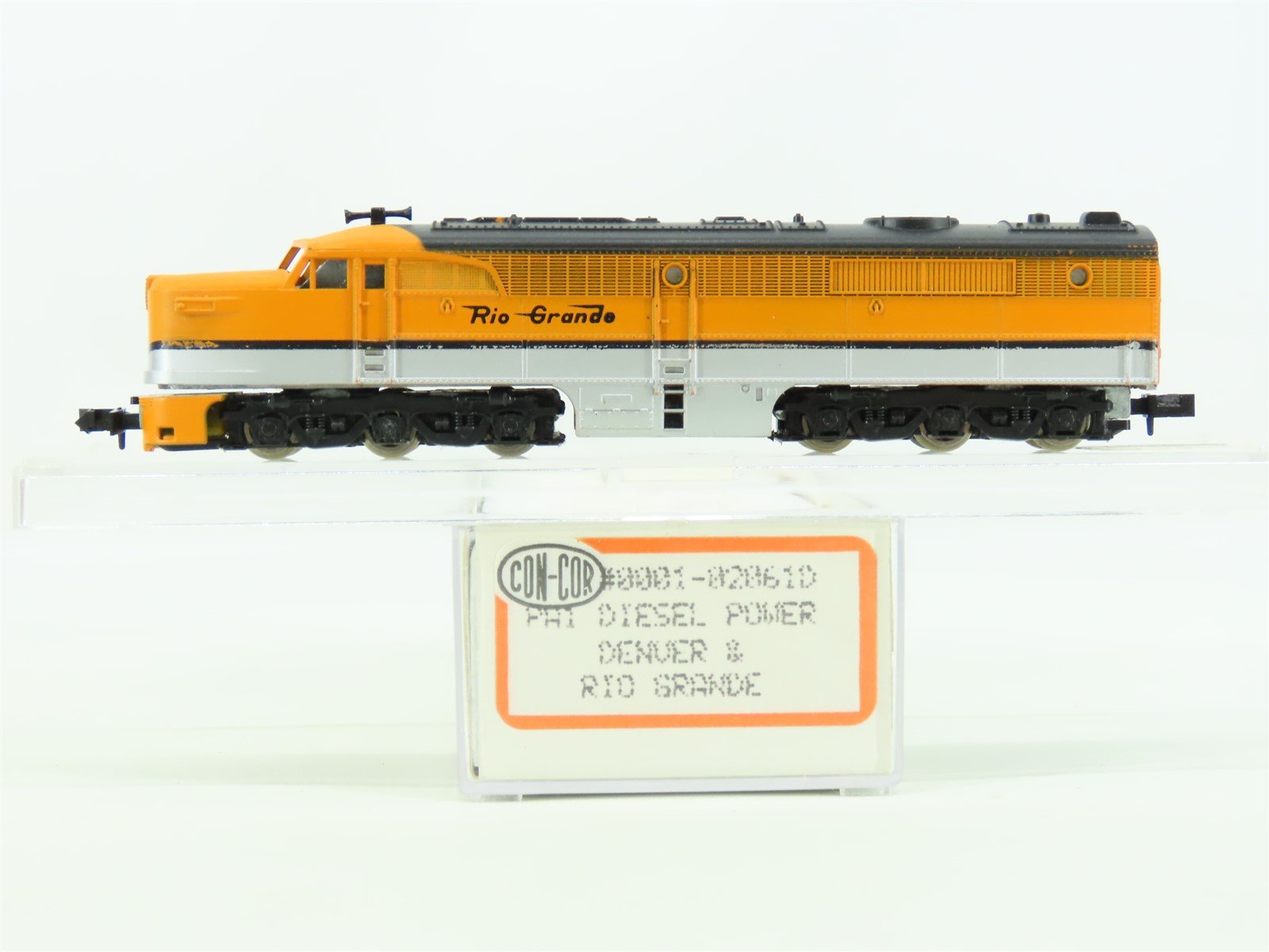 N Scale Con-Cor 001-02061D D&RGW Rio Grande ALCO PA-1 Diesel Locomotive No#