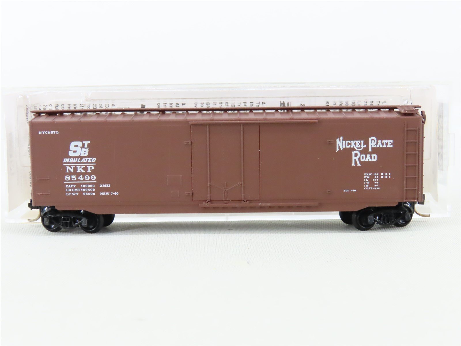N Scale Micro-Trains MTL 32080 NYC&StL NKP Nickel Plate Road 50' Box Car #85499
