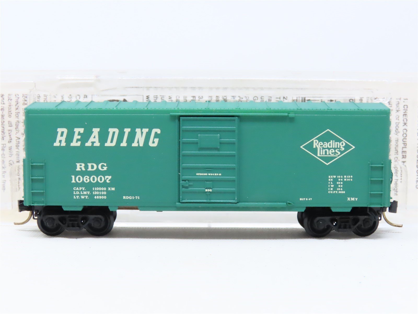 N Scale Micro-Trains MTL 24230 RDG Reading Lines 40' Box Car #106007