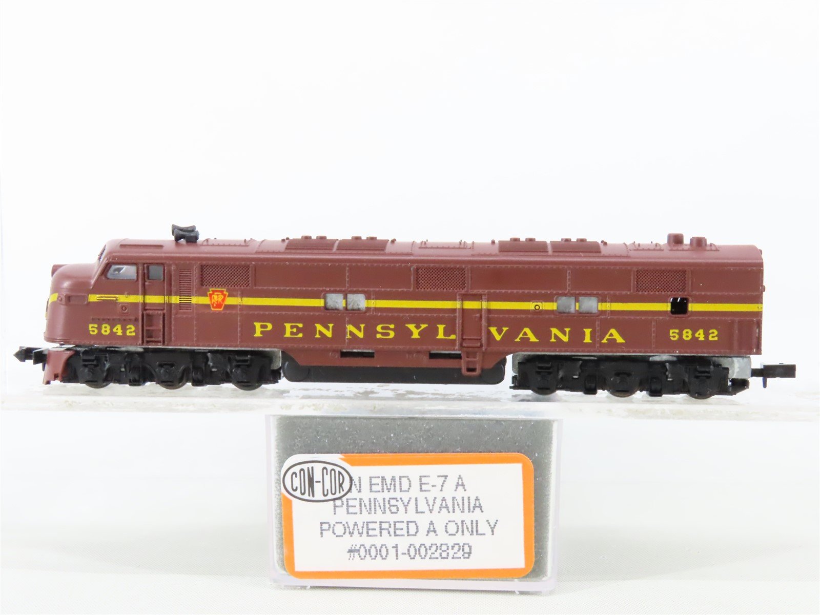 N Scale Con-Cor 0001-002829 PRR Pennsylvania E7A Diesel Locomotive #5842