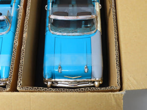 1:18 Scale ERTL 1957 Chevrolet Bel Air Restored And Unrestored Set W/COA