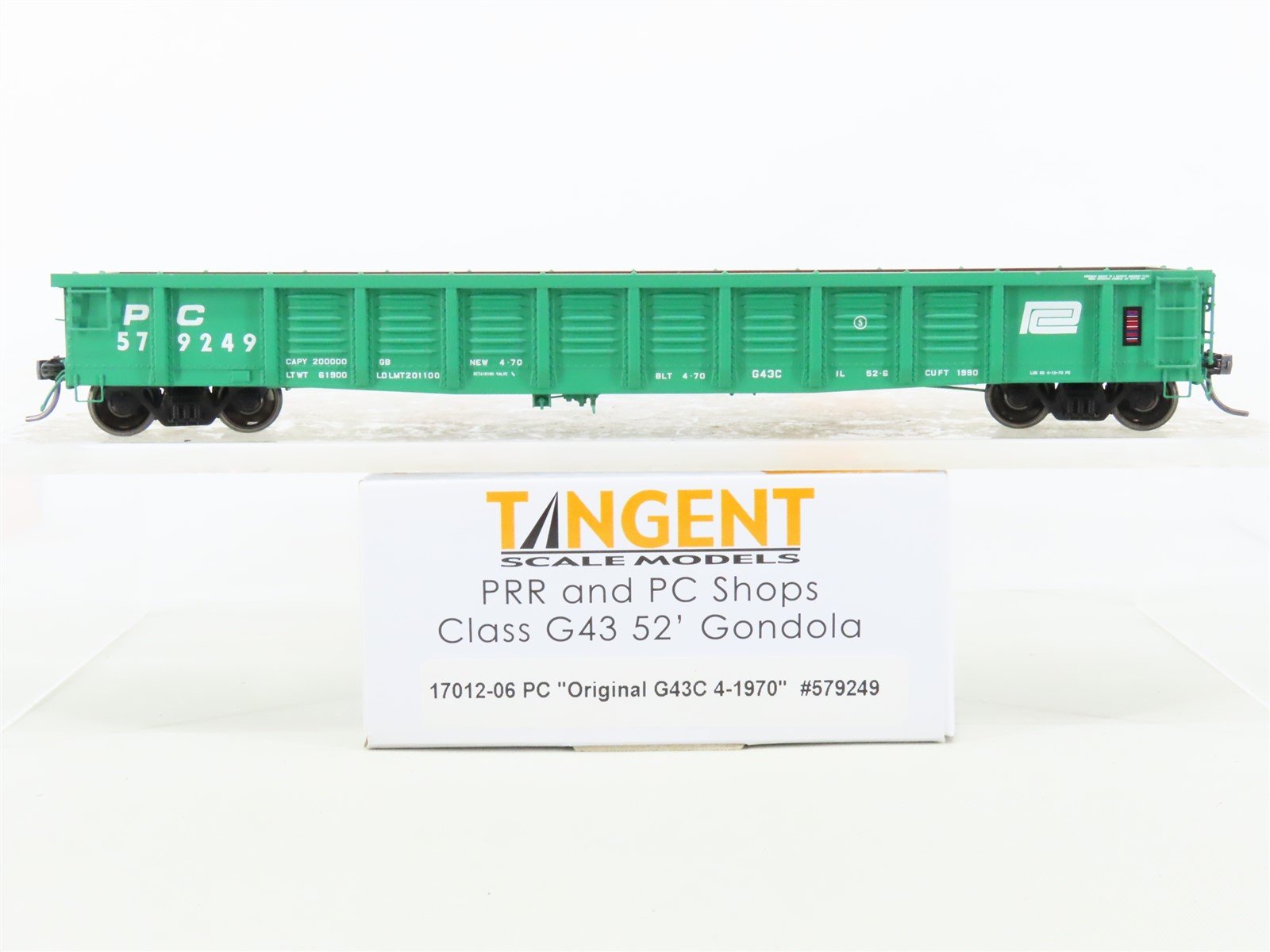 HO Scale Tangent #17012-06 PC Penn Central Class G43 52' Gondola #579249