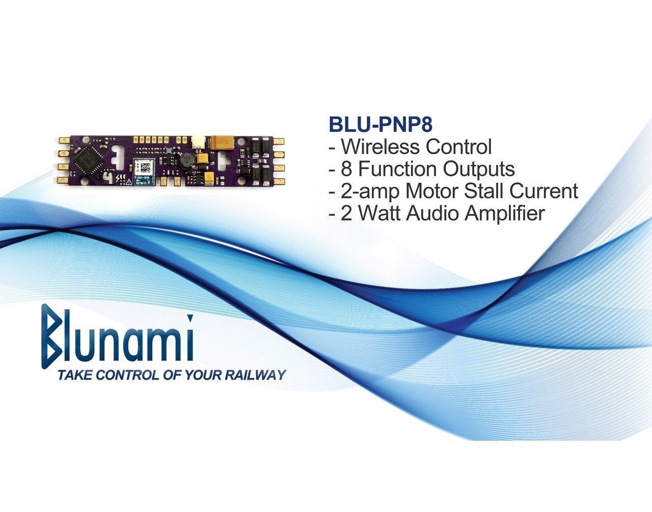 SoundTraxx Blunami BLU-PNP8 885615 ALCO Diesel Wireless DCC / SOUND Decoder