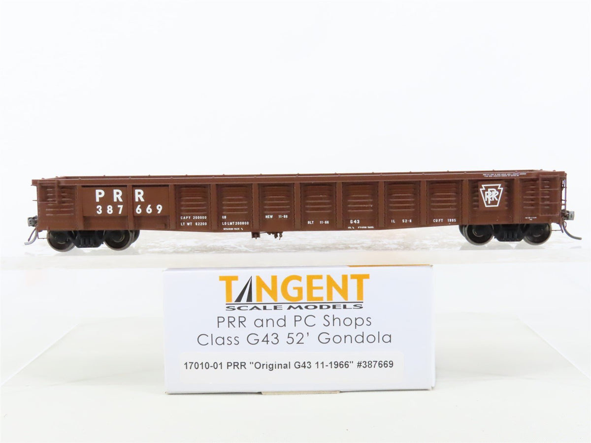 HO Scale Tangent #17010-01 PRR Pennsylvania Class G43 52&#39; Gondola #387669