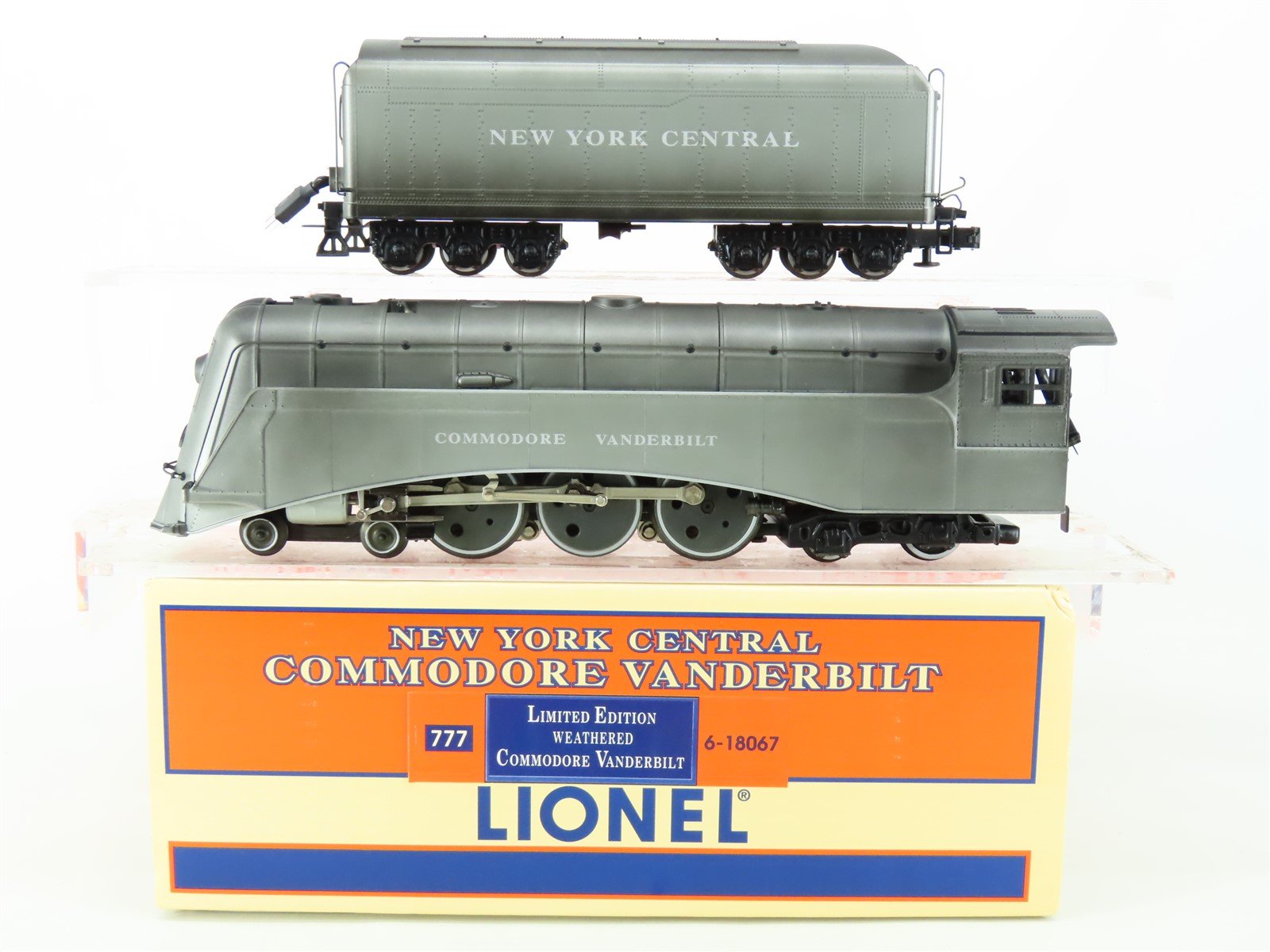 O Gauge 3-Rail Lionel 6-18067 NYC Commodore Vanderbilt Steam Loco Weathered