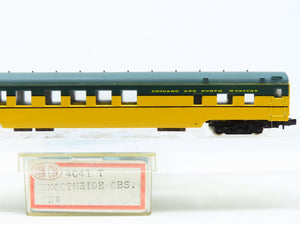 N Scale Con-Cor 4041T CNW Chicago North Western Observation Passenger