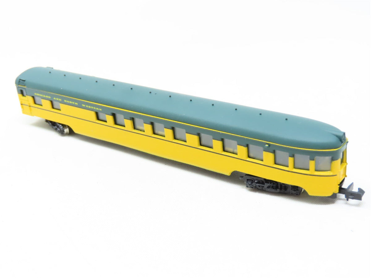 N Scale Con-Cor 4041T CNW Chicago North Western Observation Passenger