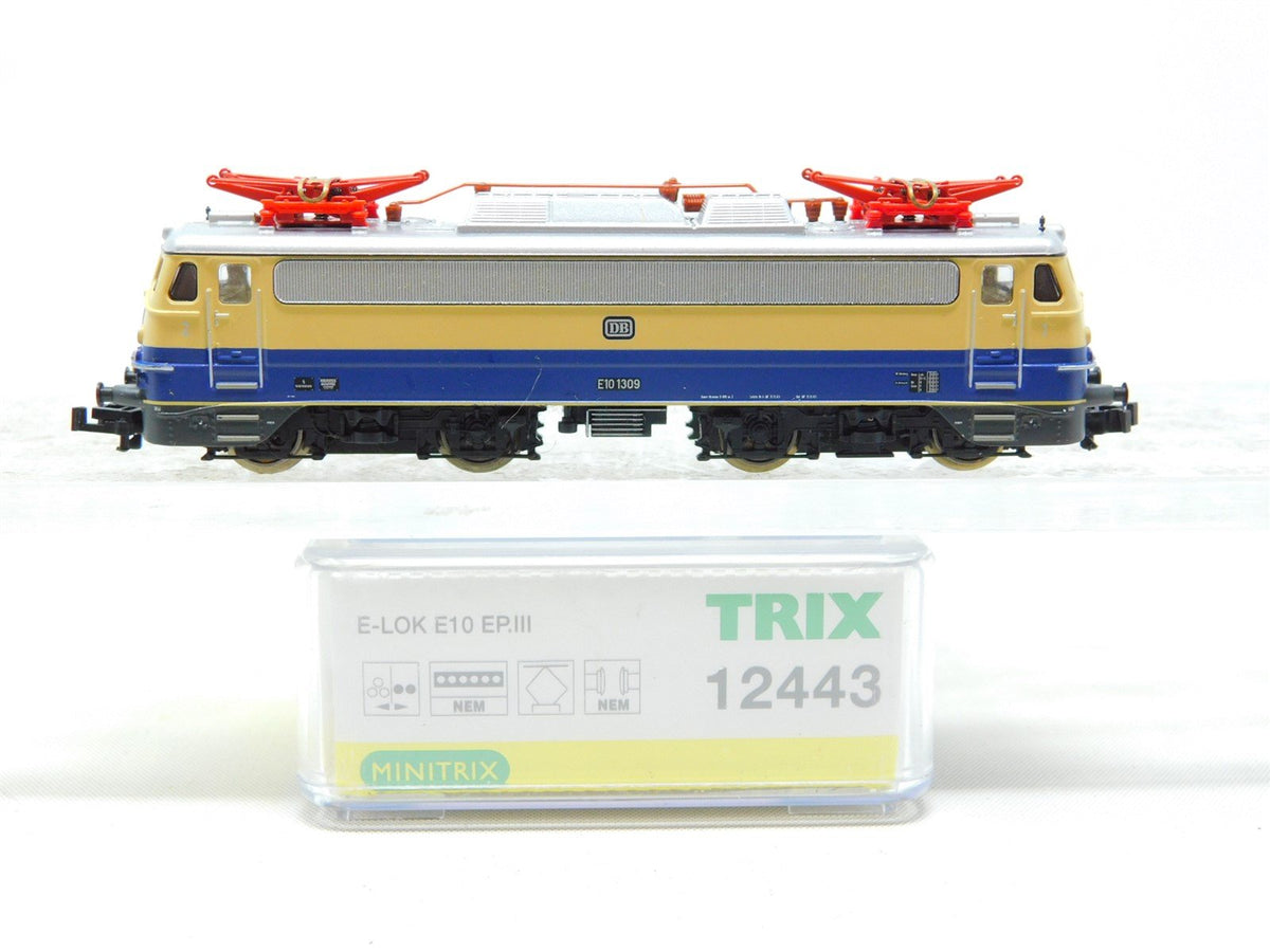 N Scale Minitrix 12443 DB German Era III BR E10 Electric #1309 - DCC ONLY