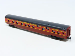 N Scale Con-Cor 0001-04011P GM&O Gulf Mobile & Ohio Pullman Passenger Car