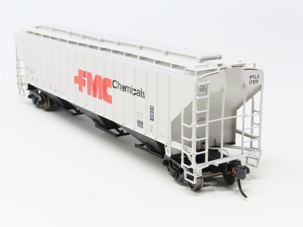 HO Scale InterMountain #45377-09 PTLX FMC Chemicals 3-Bay Covered Hopper #17319