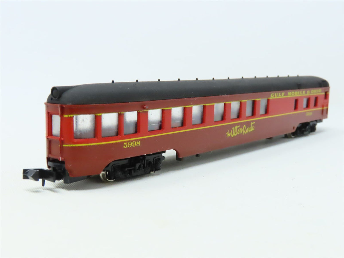 N Scale Con-Cor 4041P GM&amp;O Gulf Mobile &amp; Ohio Observation Passenger #5998