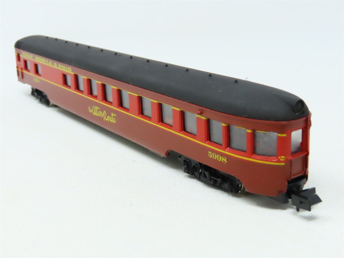 N Scale Con-Cor 4041P GM&amp;O Gulf Mobile &amp; Ohio Observation Passenger #5998