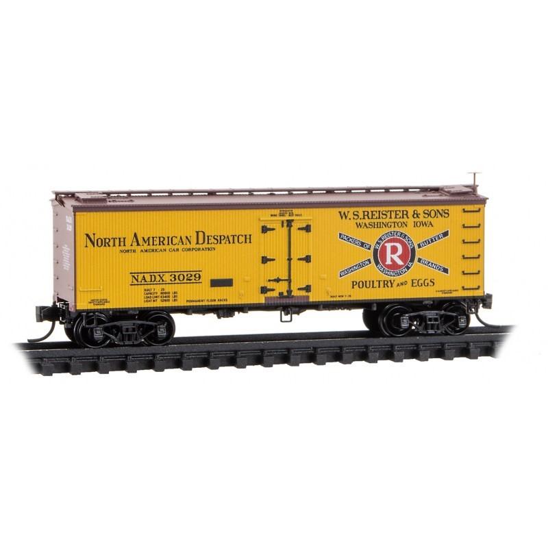 N Micro-Trains MTL 05800601 W.S. Reister &amp; Sons 36&#39; Reefer -Poultry &amp; Egg Car #2