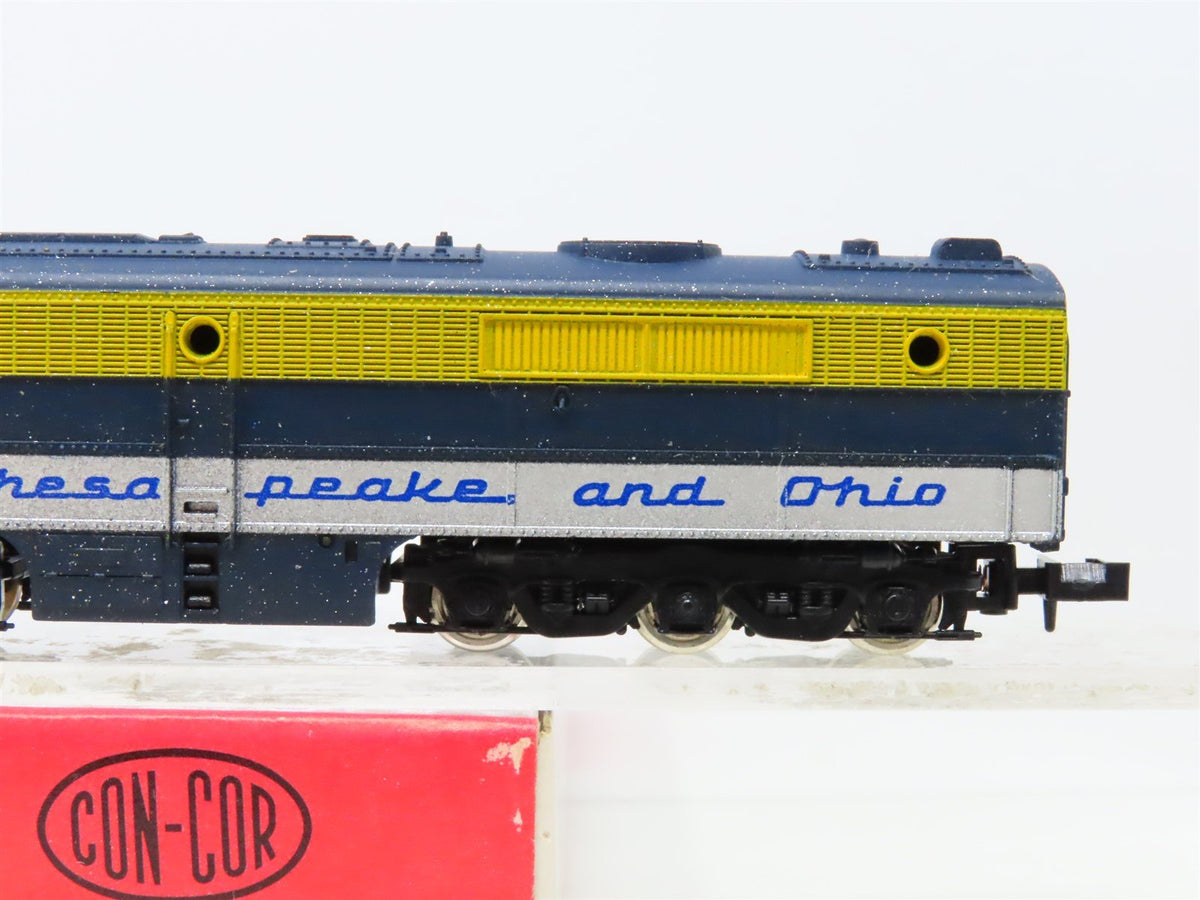 N Scale Con-Cor C&amp;O Chesapeake &amp; Ohio PA-1 Diesel Locomotive Unpowered #1402