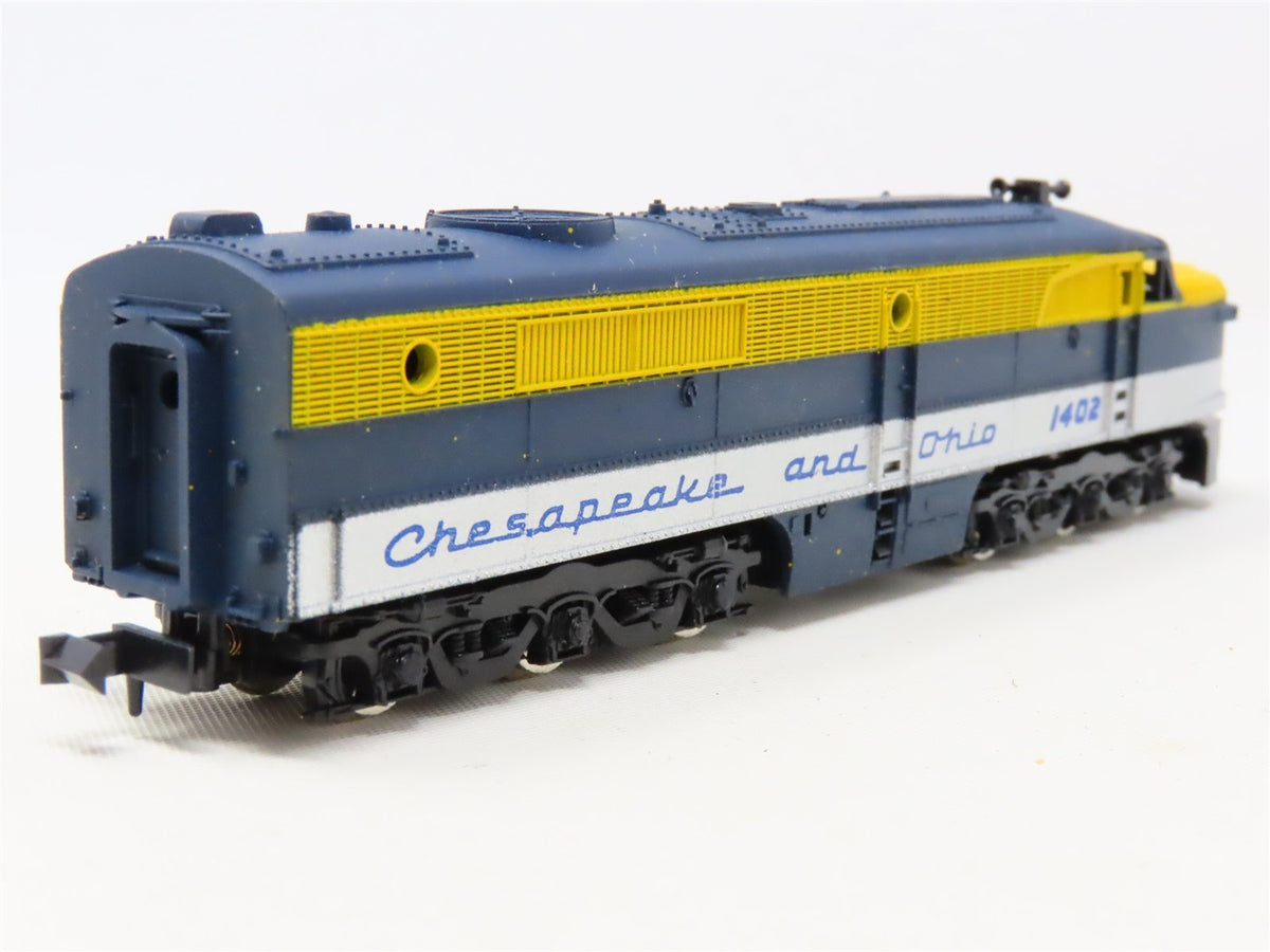 N Scale Con-Cor C&amp;O Chesapeake &amp; Ohio PA-1 Diesel Locomotive Unpowered #1402