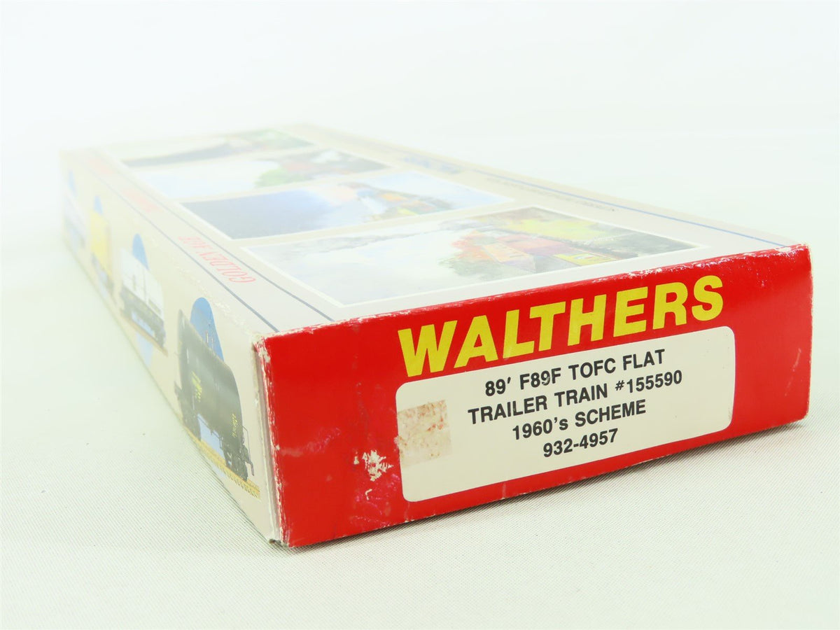 HO Scale Walthers 932-4957 TTX Trailer-Train 89&#39; TOFC Flat Car #155580 Kit