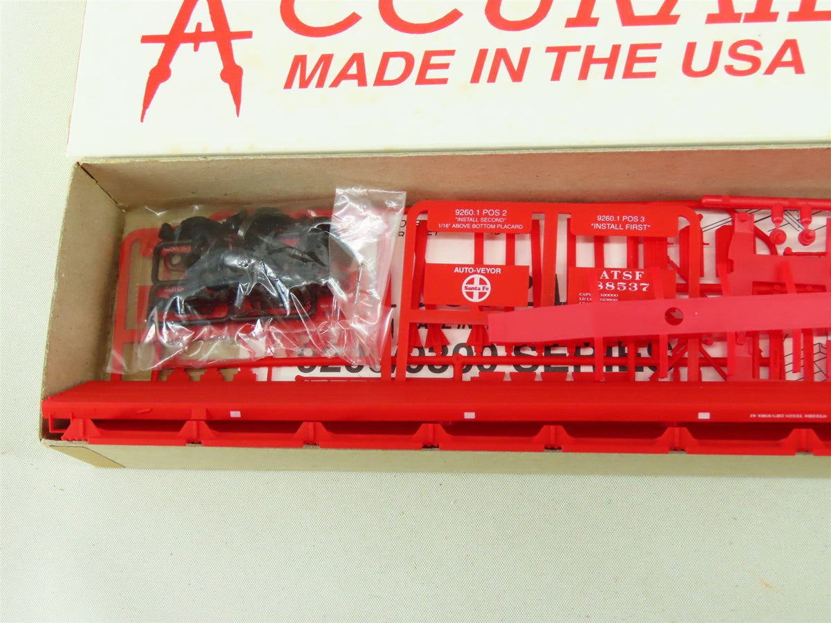 HO Scale Accurail 9260-1 ATSF Santa Fe Bi-Level Auto Rack #88537 Kit