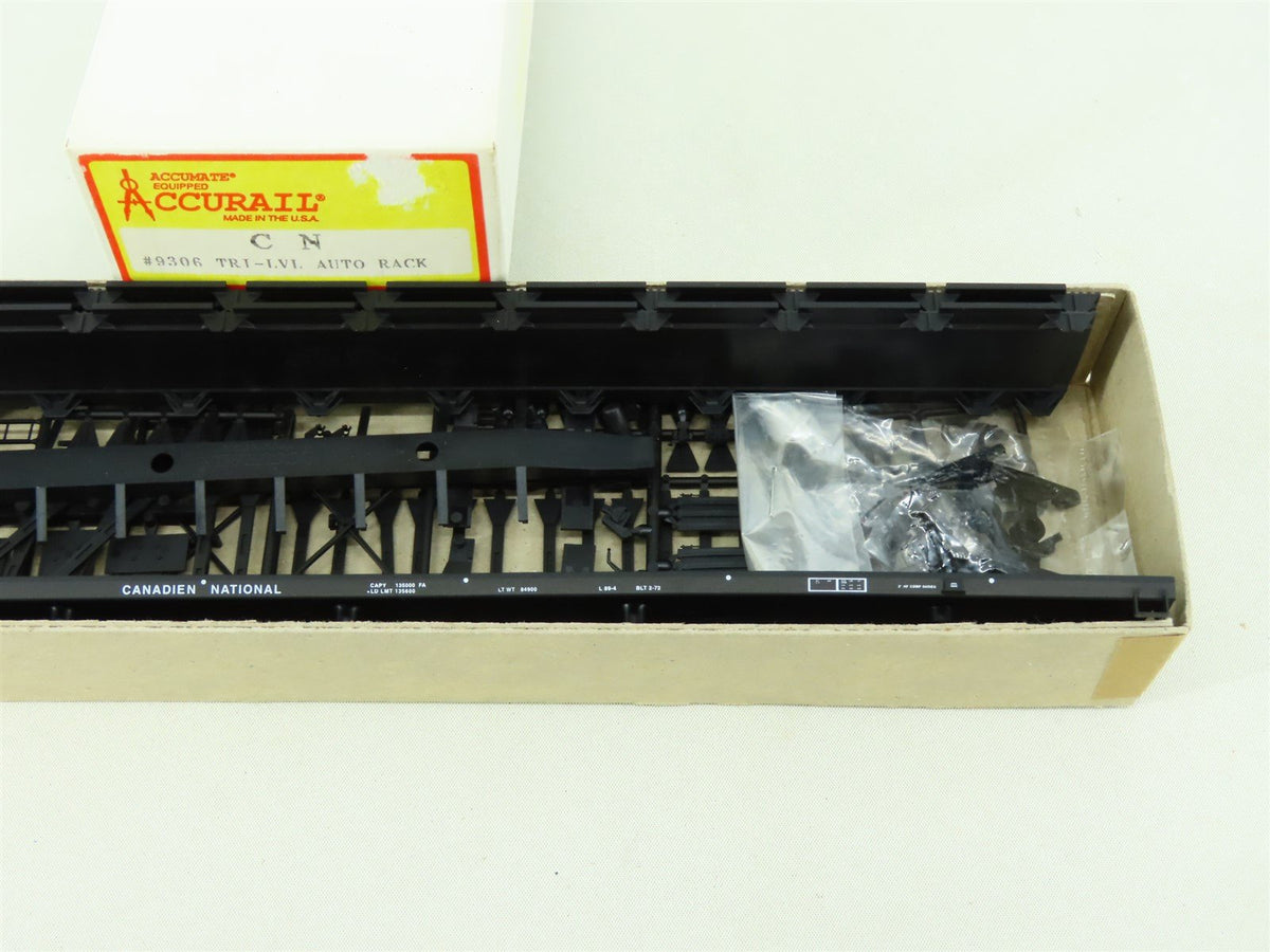 HO Scale Accurail 9306 CN Canadian National Tri-Level Open Auto Rack #700721 Kit