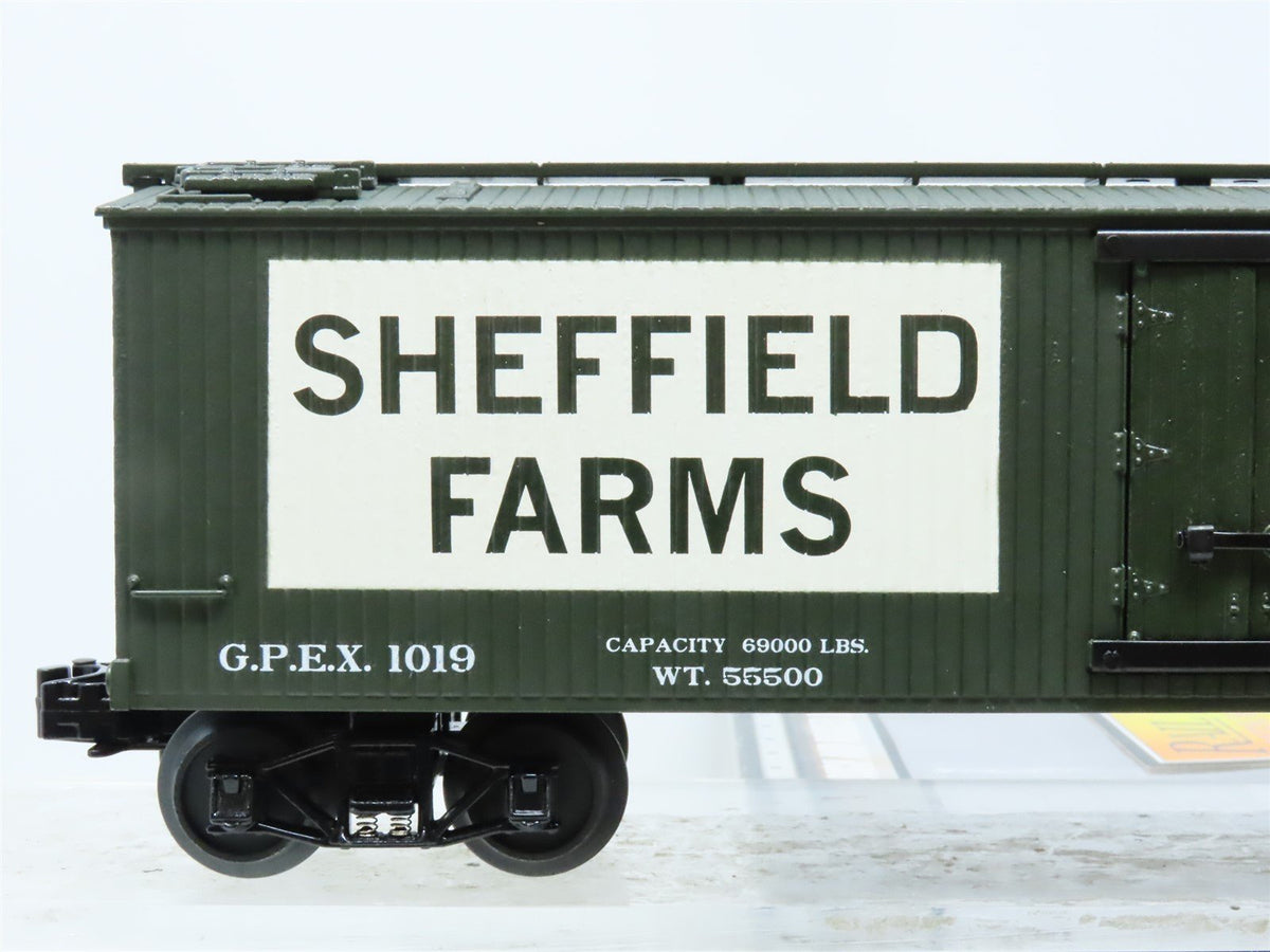 O Gauge 3-Rail MTH Rail King 30-8630 GPEX Sheffield Farms Reefer #1019