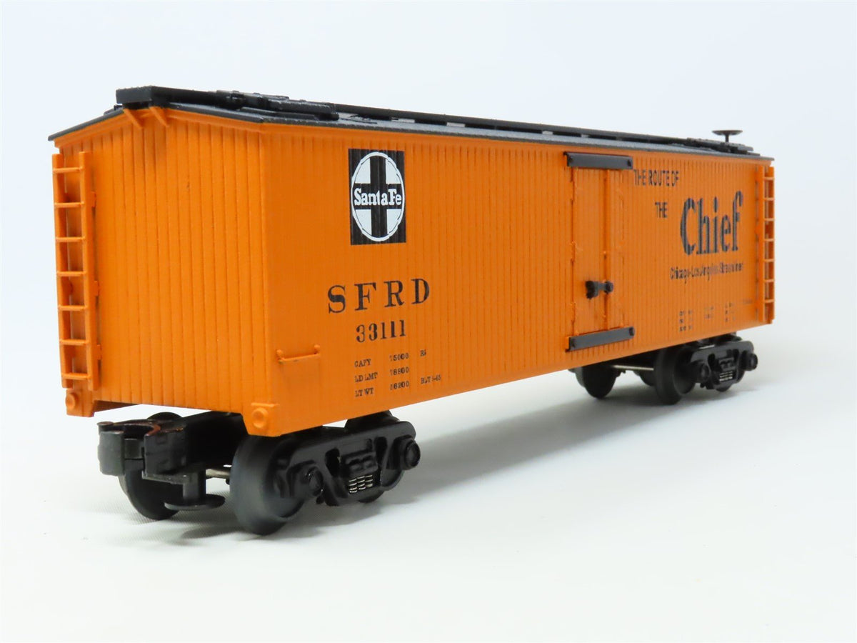 O Gauge 3-Rail MTH Rail King #30-8602 SFRD Santa Fe &quot;The Chief&quot; Reefer #33111