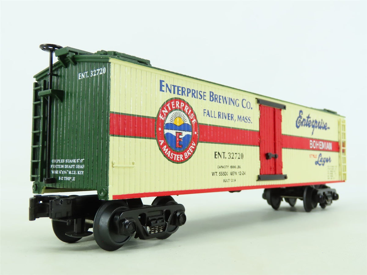 O Gauge 3-Rail MTH Rail King #30-8627 RNT. Enterprise Brewing Co. Reefer #32720