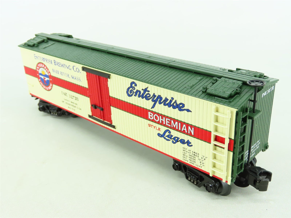 O Gauge 3-Rail MTH Rail King #30-8627 RNT. Enterprise Brewing Co. Reefer #32720