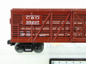 O Gauge 3-Rail MTH Rail King #30-8701 C&O Chesapeake & Ohio Stock Car #95237