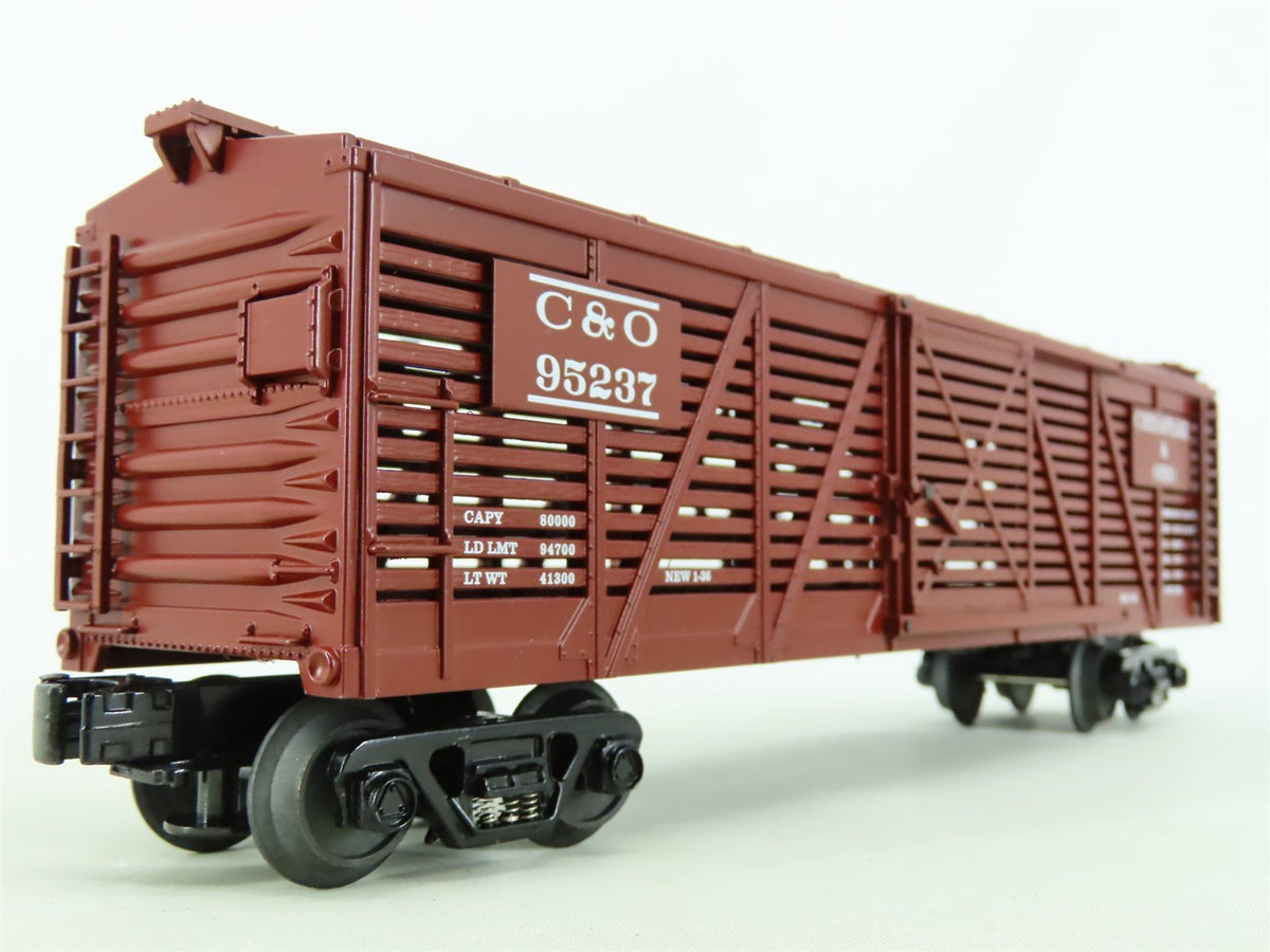O Gauge 3-Rail MTH Rail King #30-8701 C&amp;O Chesapeake &amp; Ohio Stock Car #95237