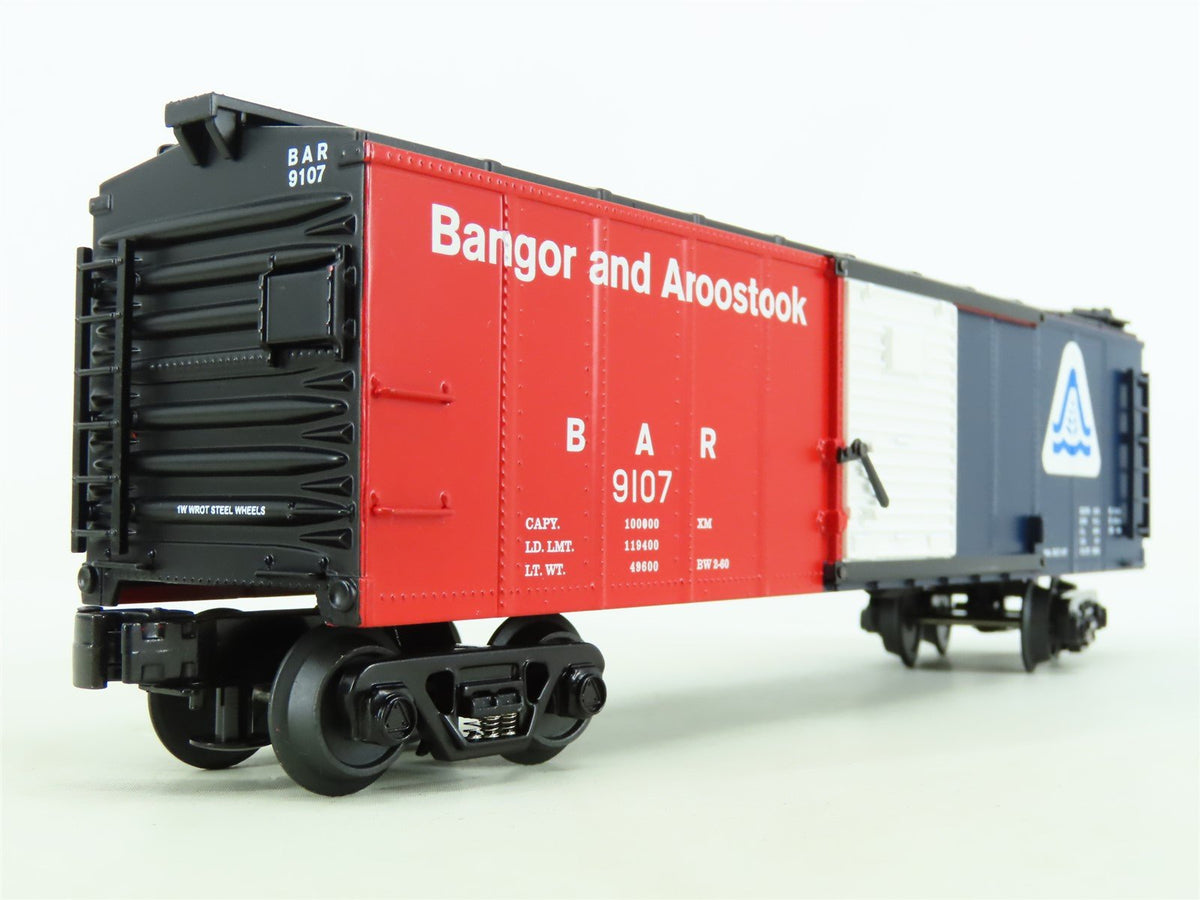 O Gauge 3-Rail MTH Rail King 30-8412 BAR Bangor &amp; Aroostook Box Car #9107
