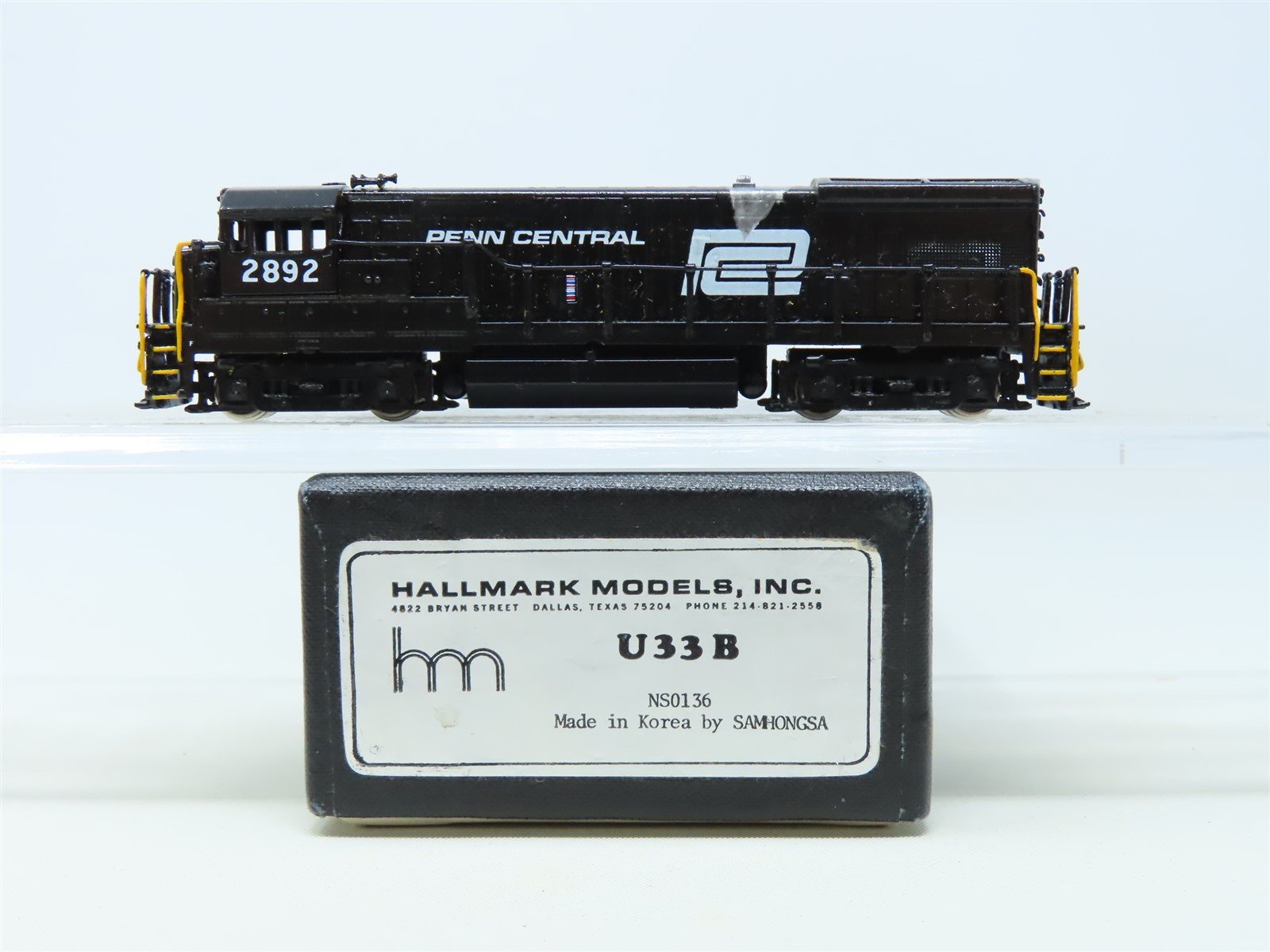 N Hallmark/Samhongsa BRASS NS0136 PC Penn Central U33B Diesel #2892 - Custom
