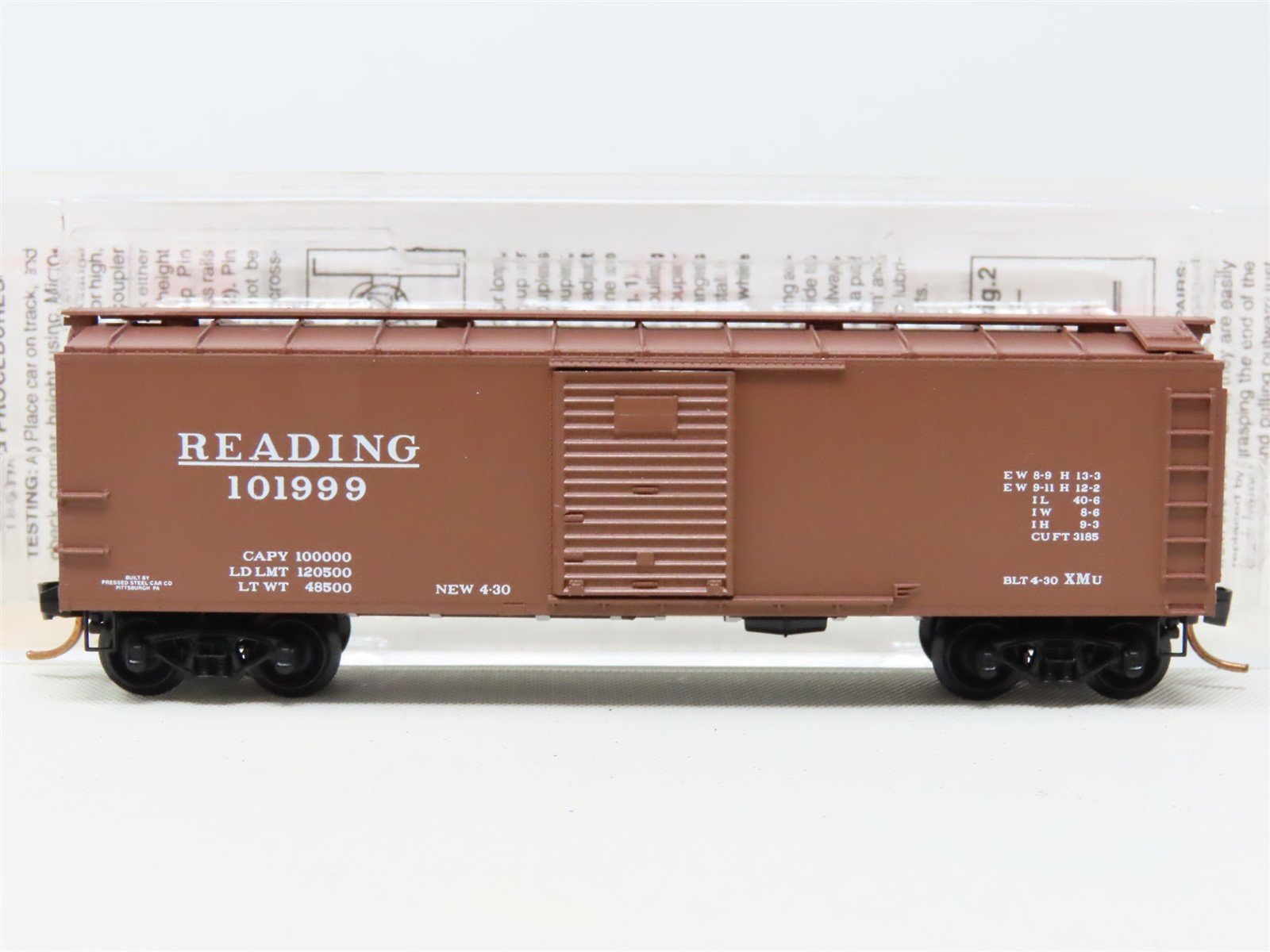 N Scale Micro-Trains MTL 120010 RDG Reading 40' Single Door Box Car #101999